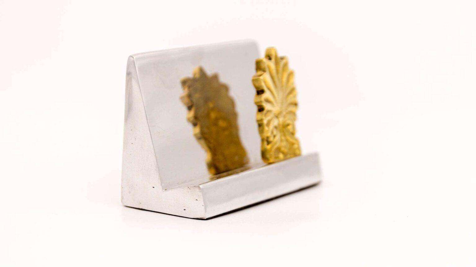 Καρτοθήκη σε αλουμίνιο και μπρούτζο - Image 2