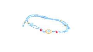 Βραχιολάκι με στρογγυλό ματάκι σμάλτο - Image 2